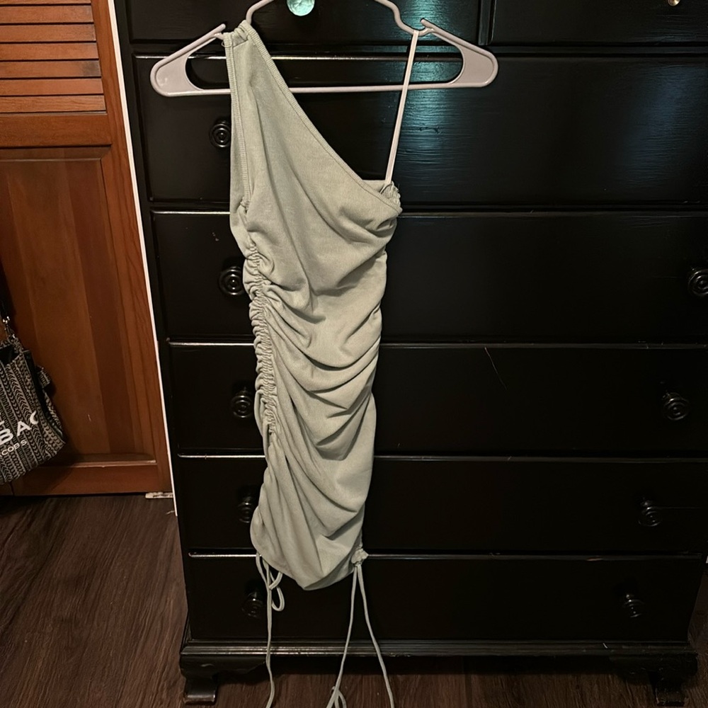 SHEIN blue/green tight short dress